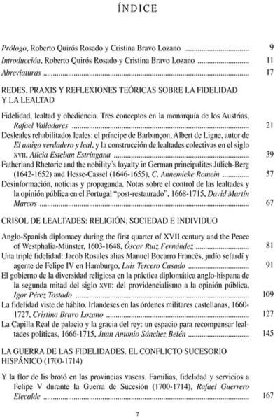 Los hilos de Penlope. Lealtad y fidelidades en la Monarqua de Espaa,  1648-1714